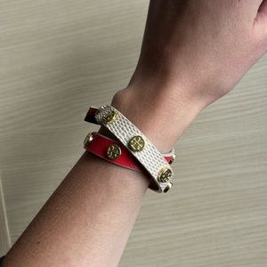 Tory Burch Double Wrap Logo Bracelet